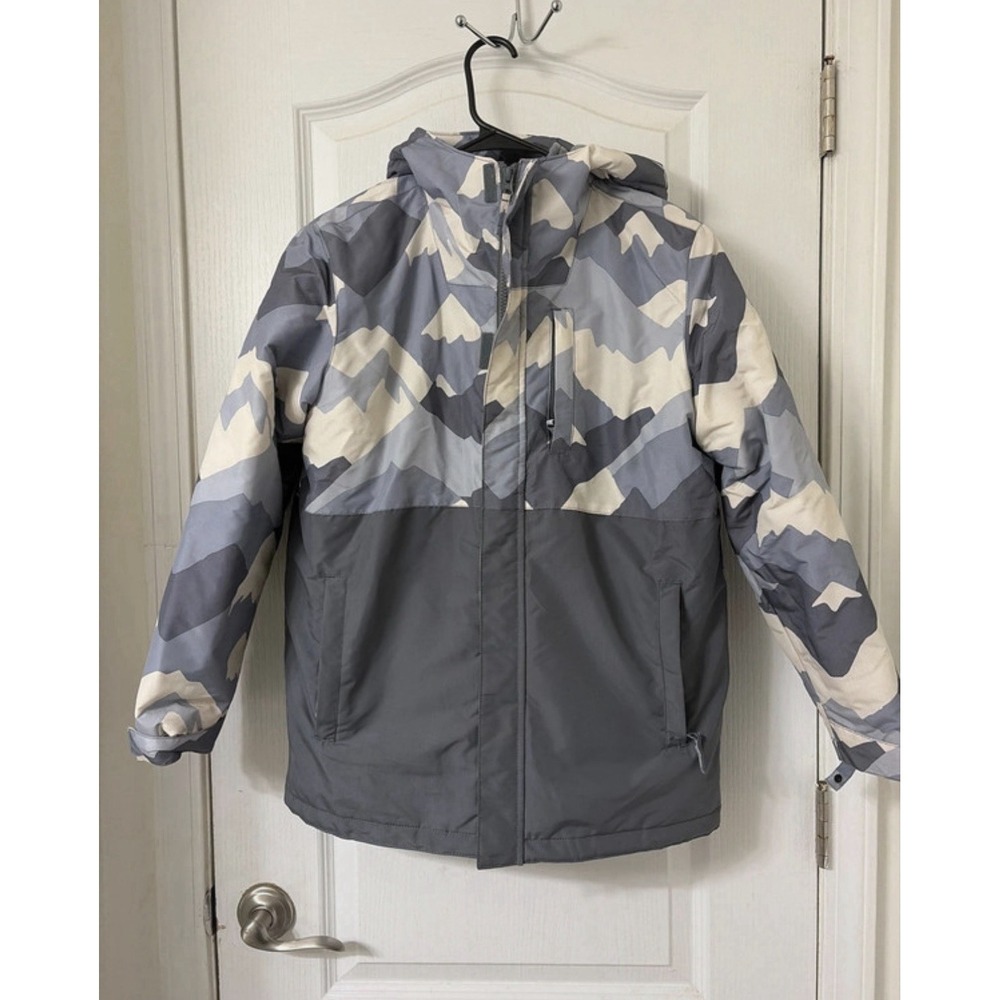 Boys Children's Place Fleece Jacket Size XL Camo Forest Print